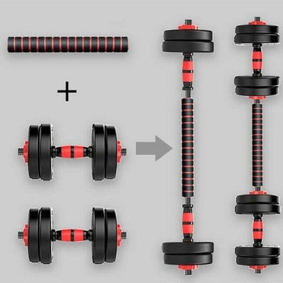 2 in 1 20kg/25kg Adjustable Dumbbells Set Weights Training for Home Gym - Oncros
