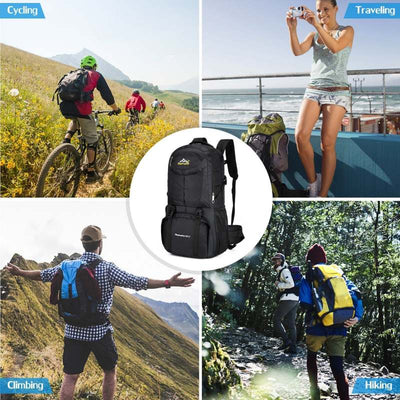 60L Travel Backpack Lightweight Backpack for Mountaineering Travelling Camping Hiking - Oncros