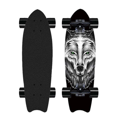 8-layer Maple Big Fish Board Land Surfing Fishtail Street Skateboard - Graffiti 15 - Oncros