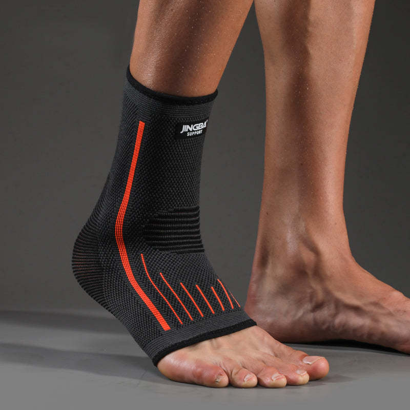 Protective Ankle Brace with Compression Nylon Strap - Orange / L/XL / Ankle support - Oncros