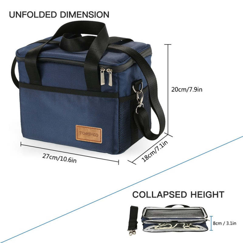 Outdoor Insulated Lunch Bag Reusable Foldable Tote Large Capacity Portable Picnic Carrier Bag - Oncros