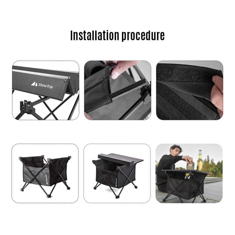 Outdoor Folding Picnic Table with Seat Pocket Waterproof Carry Bag for Camping Picnics - Oncros