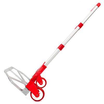 Portable Aluminium Cart Folding Dolly Push Truck Hand Collapsible Trolley Luggage Red - Oncros