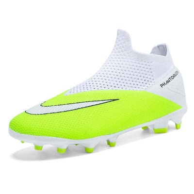 Professional Training Football Boots Men High Soccer Shoes - Green / 42 - Oncros