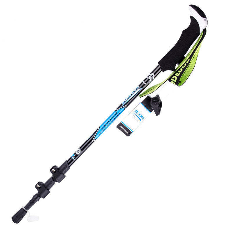 Outdoor Trekking Pole Multi-functional Carbon Fiber Trekking Pole Telescopic Folding Outer Lock 3-section Hiking Walking Stick - Oncros