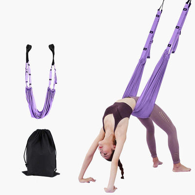 Adjustable Aerial Yoga Strap - B-Purple - Oncros