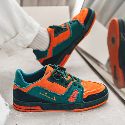 Men's Shoes Causal Sneakers Platform Canvas Skateboarding Shoes - Oncros