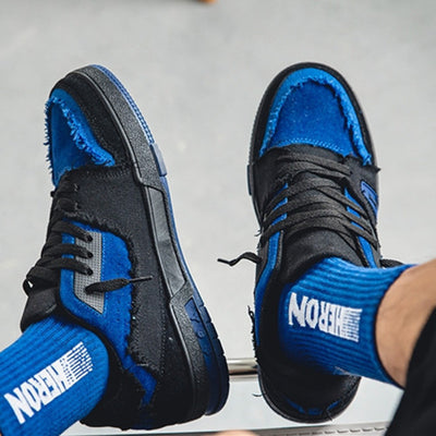 Men's Shoes Causal Sneakers Platform Canvas Skateboarding Shoes - Oncros