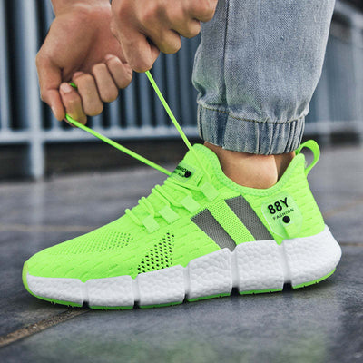 Men's Fashion Outdoor Cushioning Running Shoes Non-slip Breathable Gym Training Sneakers Ultralight Mesh Sport Shoes - Oncros