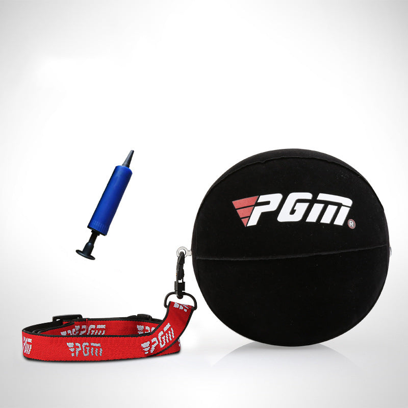 Inflatable Golf Swing Trainer Ball Portable Posture Correction Training - black - Oncros
