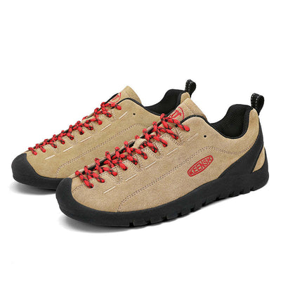 Outdoor Men's Breathable Mountaineering Waterproof Sneakers Hunting Travel Hiking Shoes - Khaki / 41 - Oncros