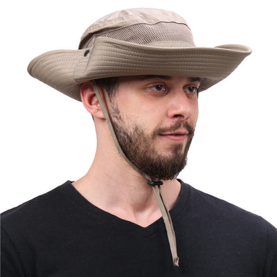 Outdoor New Summer Sun UV Protection Wide Brim Bucket Hats Fishing Hat Beach Hats Unisex - Oncros