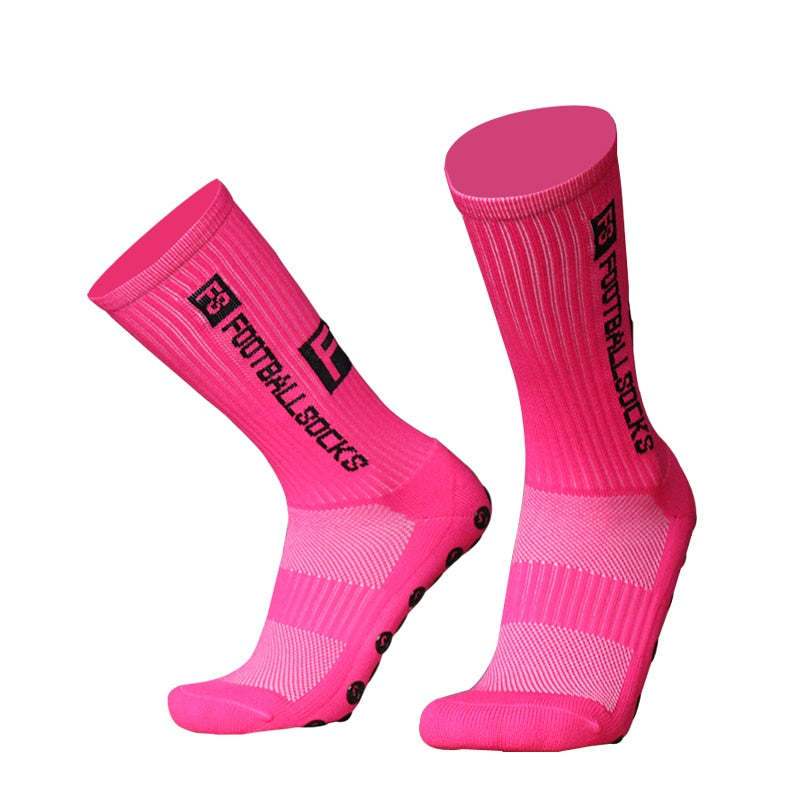 Football Socks Anti Slip Soccer Socks - Pink - Oncros