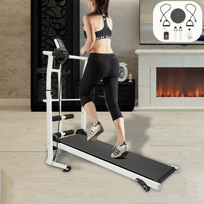None Electirc Foldable Treadmill Running Jogging Machine Cardio Exercise for Home - Treadmill A - Oncros