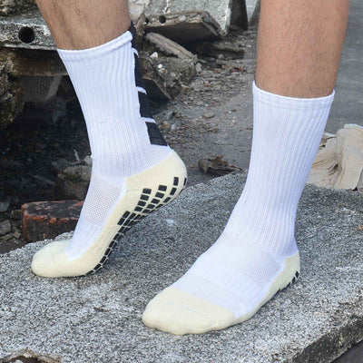 Sports Thickened Breathable Football Kit Socks - White / One size(Size 37-44) - Oncros