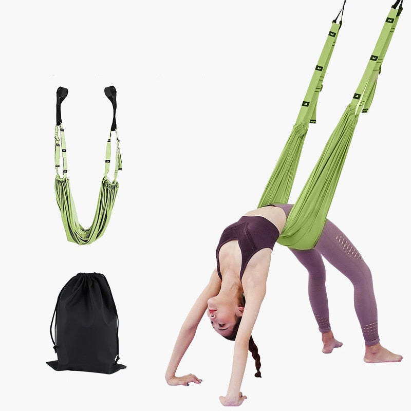 Adjustable Aerial Yoga Strap - B-Green - Oncros