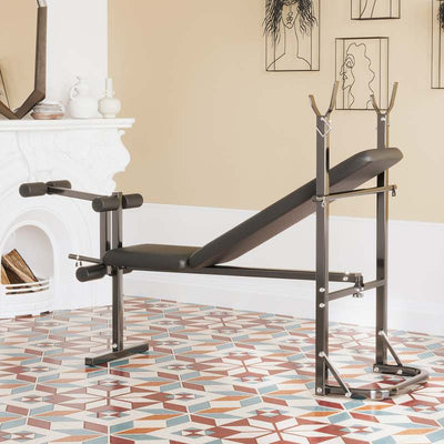 Adjustable Weight Bench with Barbell Rack - Oncros