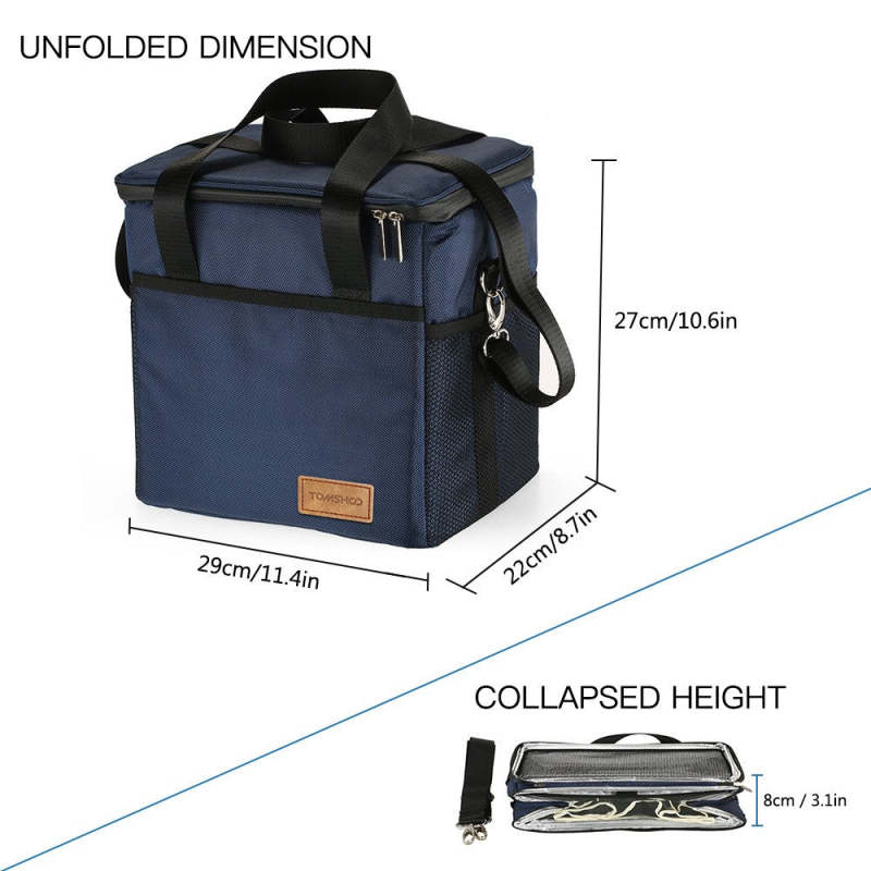Outdoor Insulated Lunch Bag Reusable Foldable Tote Large Capacity Portable Picnic Carrier Bag - Oncros