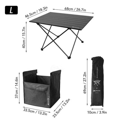 Outdoor Folding Picnic Table with Seat Pocket Waterproof Carry Bag for Camping Picnics - Oncros