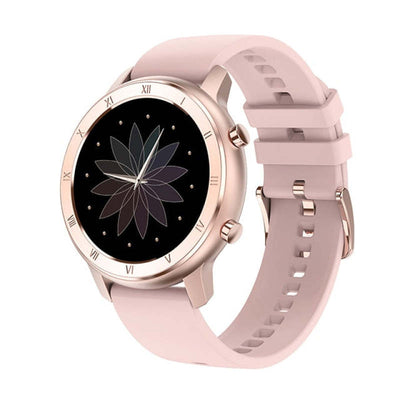 Women's Full Touch Sports Smartwatch with Menstrual Calendar - Pink / Silicon - Oncros