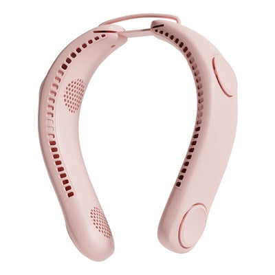Portable Mini Hanging Neck Fan USB Charging Fan - Pink - Oncros