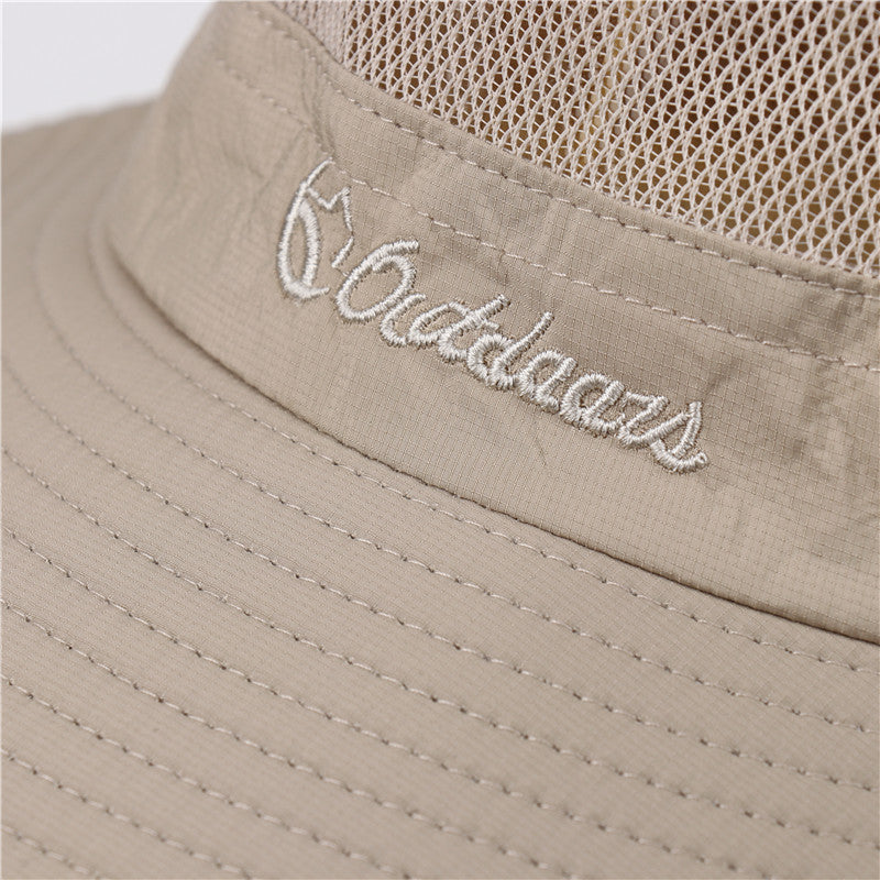 Outdoor New Summer Sun UV Protection Wide Brim Bucket Hats Fishing Hat Beach Hats Unisex - Oncros