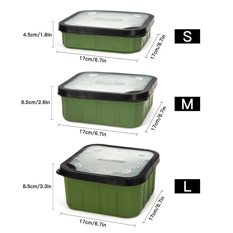 Breathable Fishing Bait Box Durable Storage Box for Fishing Baits and Other Accessories - Oncros