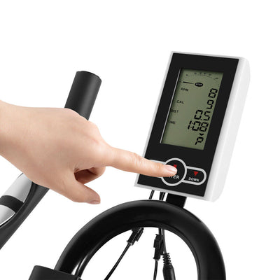 Adjustable Height Exercise Bike Spinning Bikes with LCD Monitor - Oncros