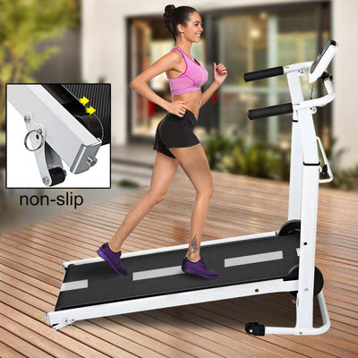 None Electirc Foldable Treadmill Running Jogging Machine Cardio Exercise for Home - Oncros