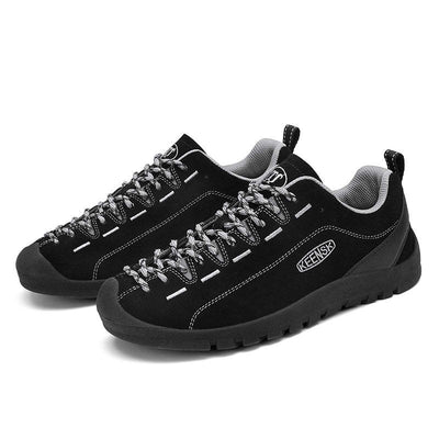 Outdoor Men's Breathable Mountaineering Waterproof Sneakers Hunting Travel Hiking Shoes - Black / 42 - Oncros