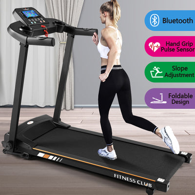 Multi-Modes Foldable Electric Treadmill with LCD Monitor for Home - Oncros