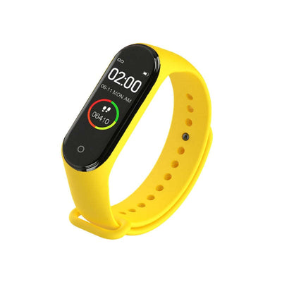 Running Smart Digital Watch with Heart Rate Monitoring - Yellow - Oncros