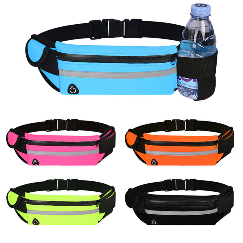 Waterproof Running Waist Bag Outdoor Sports Running Jogging Belt Bag Fitness Bag for Phone - Oncros