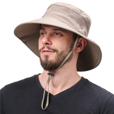Outdoor New Summer Sun UV Protection Wide Brim Bucket Hats Fishing Hat Beach Hats Unisex - Oncros