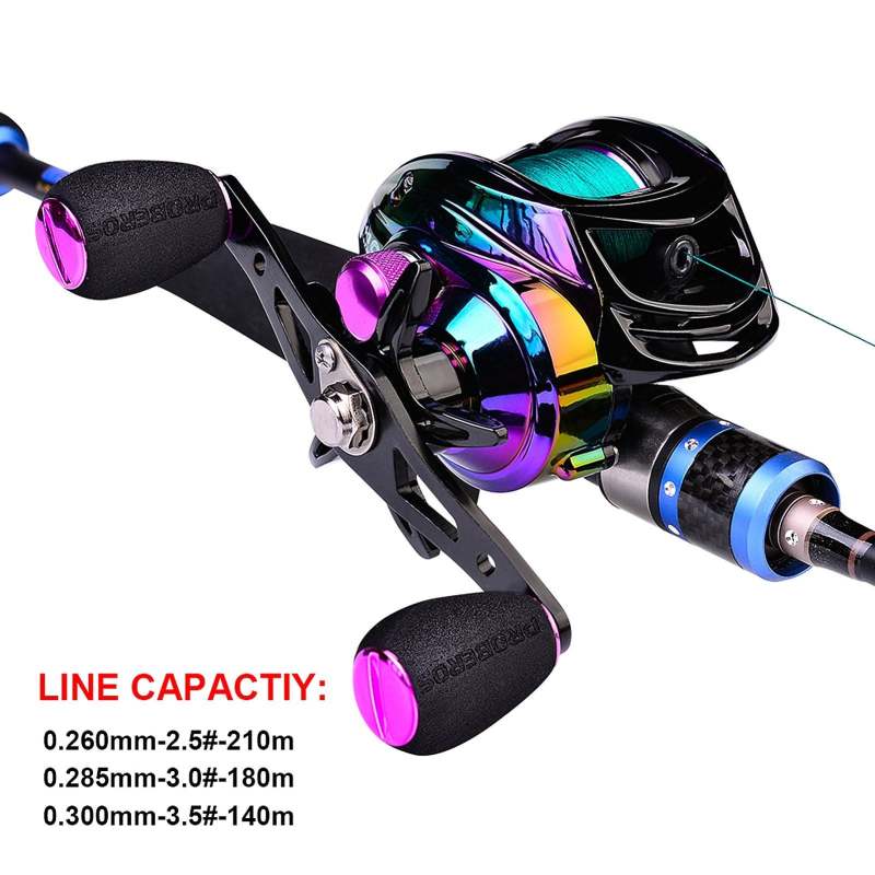 Outdoor Portable Fishing Baitcast Reel Left/Right Hand Fishing Accessory Solid Durable - Oncros