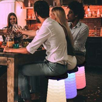 Portable Foldable Stool Stretchable Chair with Light For Outdoor High-speed Rail Way - Oncros