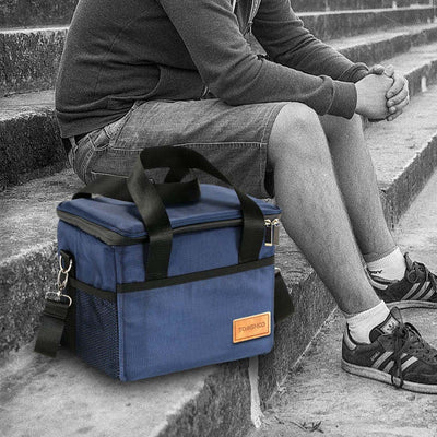 Outdoor Insulated Lunch Bag Reusable Foldable Tote Large Capacity Portable Picnic Carrier Bag - Oncros