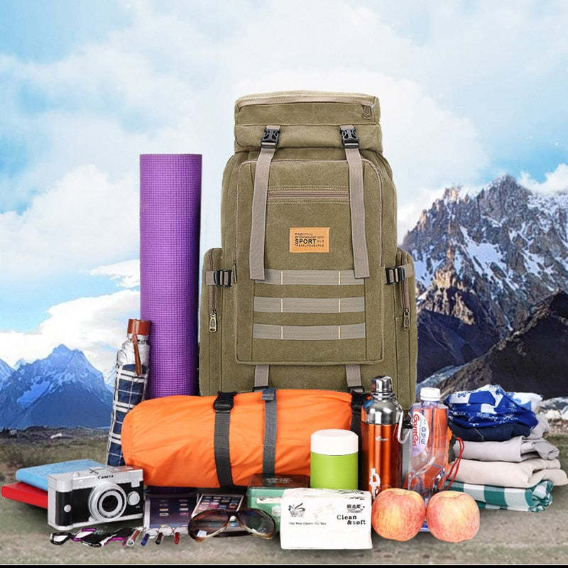 Outdoor 80L Military Camping Backpack - Oncros