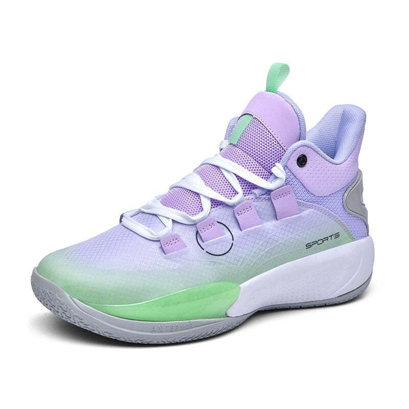 High top Men Basketball Sneakers Shoes - Purple / 44 - Oncros