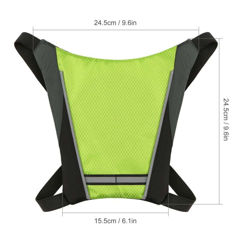 LED Turn Signal Direction Indicator Bike Pack USB Rechargeable Reflective Backpack Safety Light - Oncros