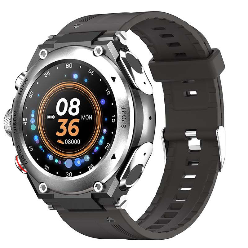 Full Touch Bluetooth Waterproof Fitness Smart Watch - Silver - Oncros