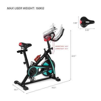 8kg Flywheel Exercise Bike for Home Gym Indoor Cycling - Oncros