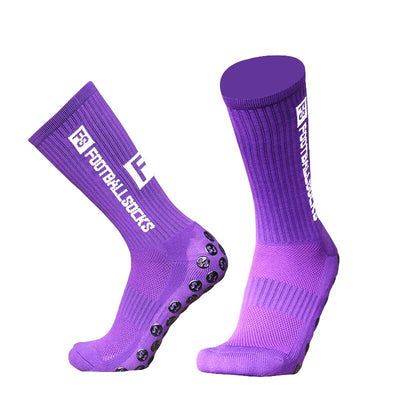Football Socks Anti Slip Soccer Socks - Purple - Oncros