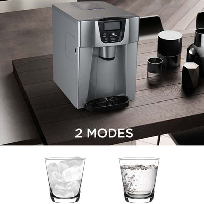 Cold Water Ice Maker Machine Countertop Ice Cube Maker 2 Modes - Oncros