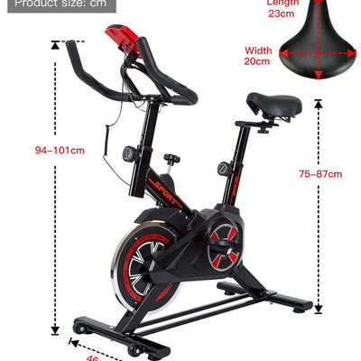 Upright Exercise Bikes for Home Use with LCD Display Monitor - Oncros