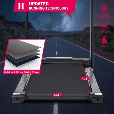 Multi-Modes Foldable Electric Treadmill with LCD Monitor for Home - Oncros