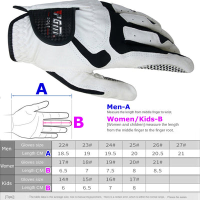 Professional Golf Gloves Microfiber Cloth Fabric Breathable Non-Slip - Oncros