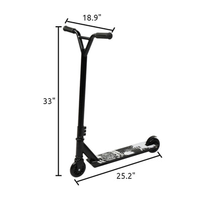 Pro Scooter for Teens and Adults, Freestyle Trick Scooter Black & White - Oncros