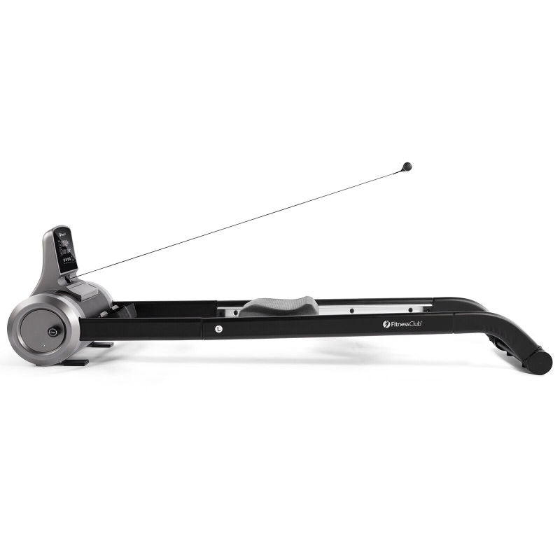 Deluxe Folding Rowing Machine Indoor Cardio Workout LCD Monitor - Oncros
