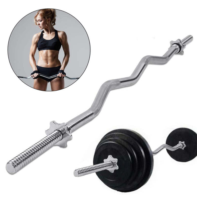 Standard Barbell Bar Straight with Spin lock Home Gym Weight Lifting - 120MMAGST - Oncros